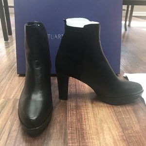 NEW IN BOX-Stuart Weitzman Black Booties size 8